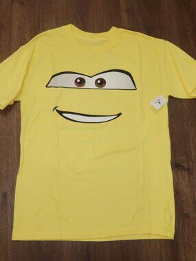 NWT Disney Parks Cars 3 Cruz Ramirez Yellow Face T-Shirt Tee size Youth Large YL